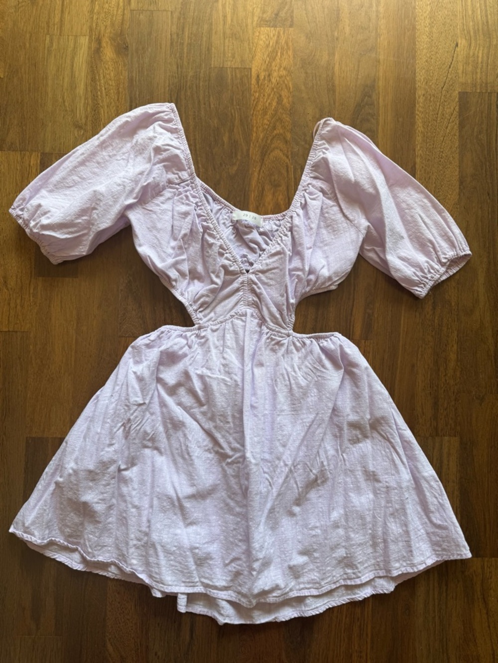 Dynamite Light Lavender Cutout Mini Dress